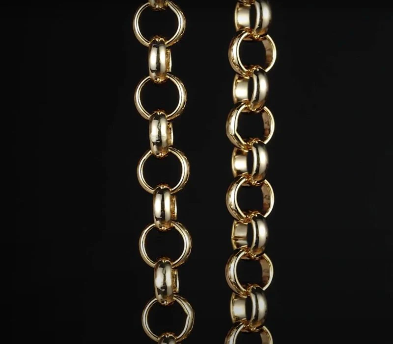 10mm Gold Belcher Bracelet Classic 9 Inches - Image 2